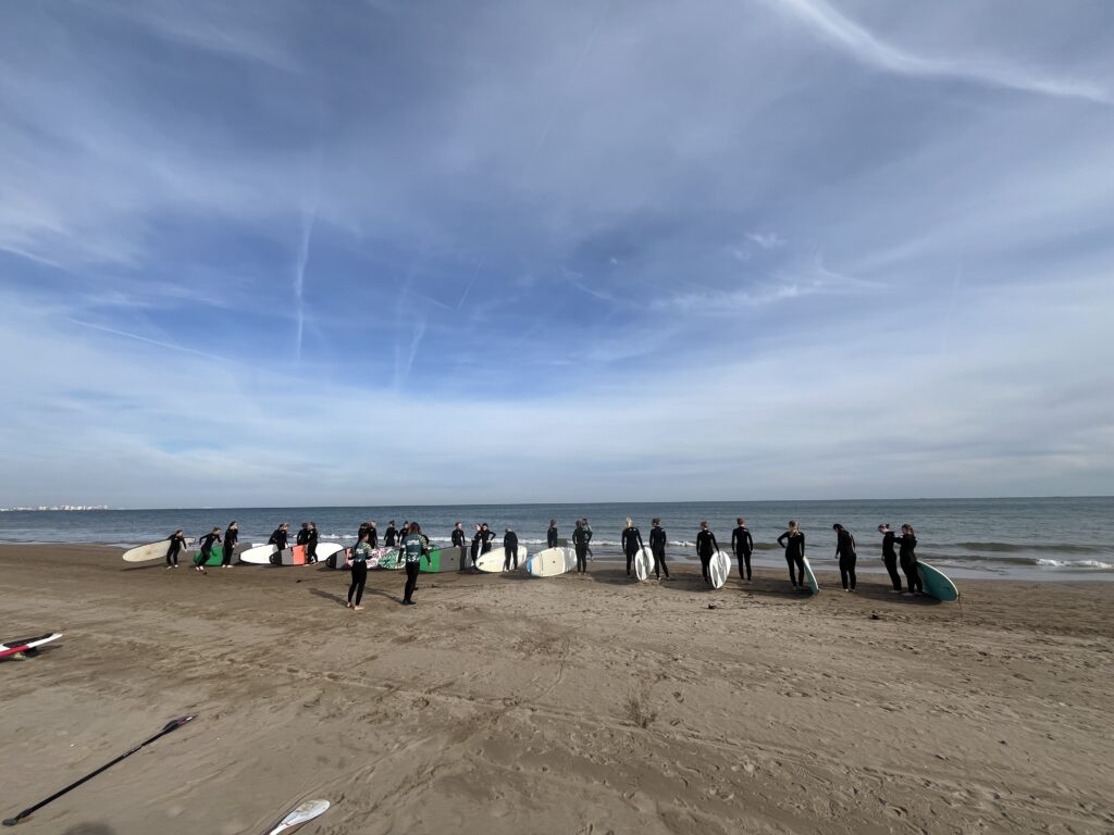 paddle boarding